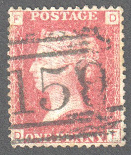 Great Britain Scott 33 Used Plate 149 - DF - Click Image to Close